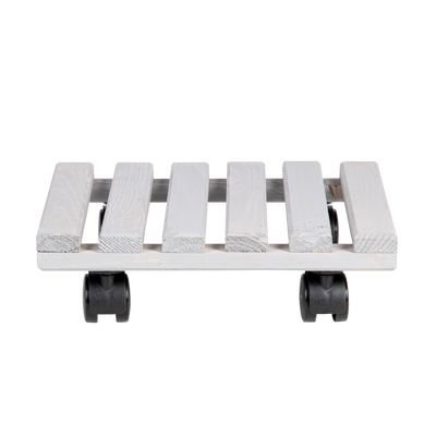 Carro Porta Macetas Madera Cuadrado L